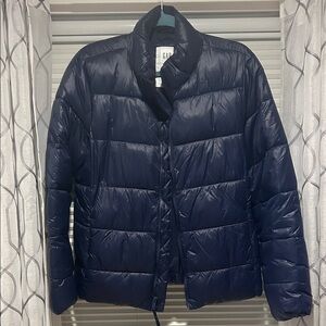 GAP Dark Blue Quilted Jacket size large